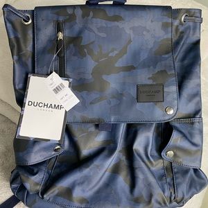 Duchamp Camo Flapover backpack.